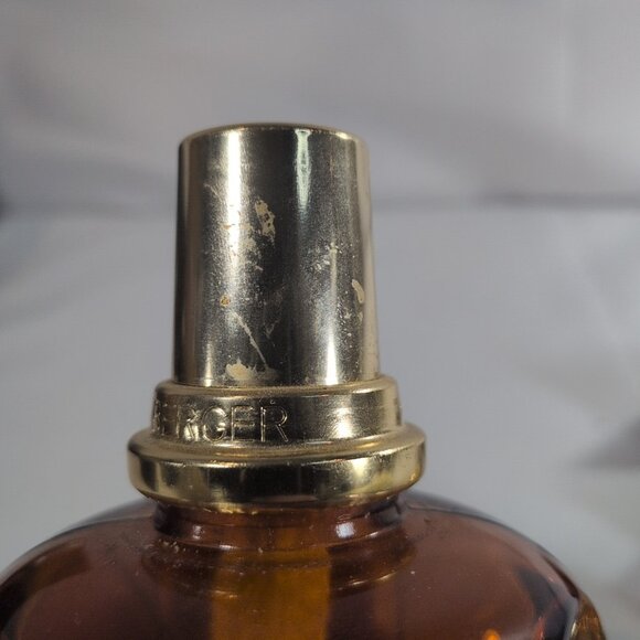 Lampe Berger Fragrance Oil Lamp Red Gold Top Athena Diffuser 3909 Glass RARE - Picture 13 of 16